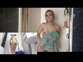 Zwei Babes in der Dusche im stehen gefickt